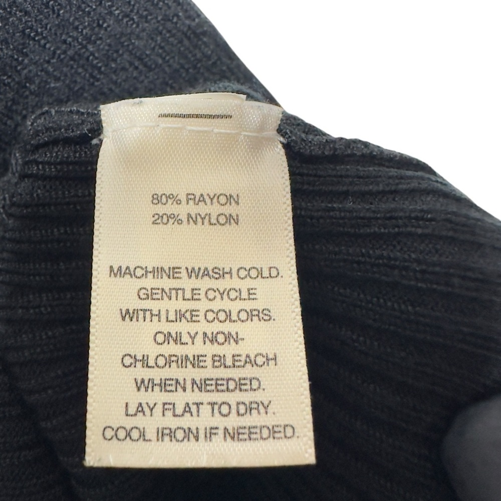Rayon Silky Rib Knit Turtleneck Sweater Pullover - Picture 7 of 7